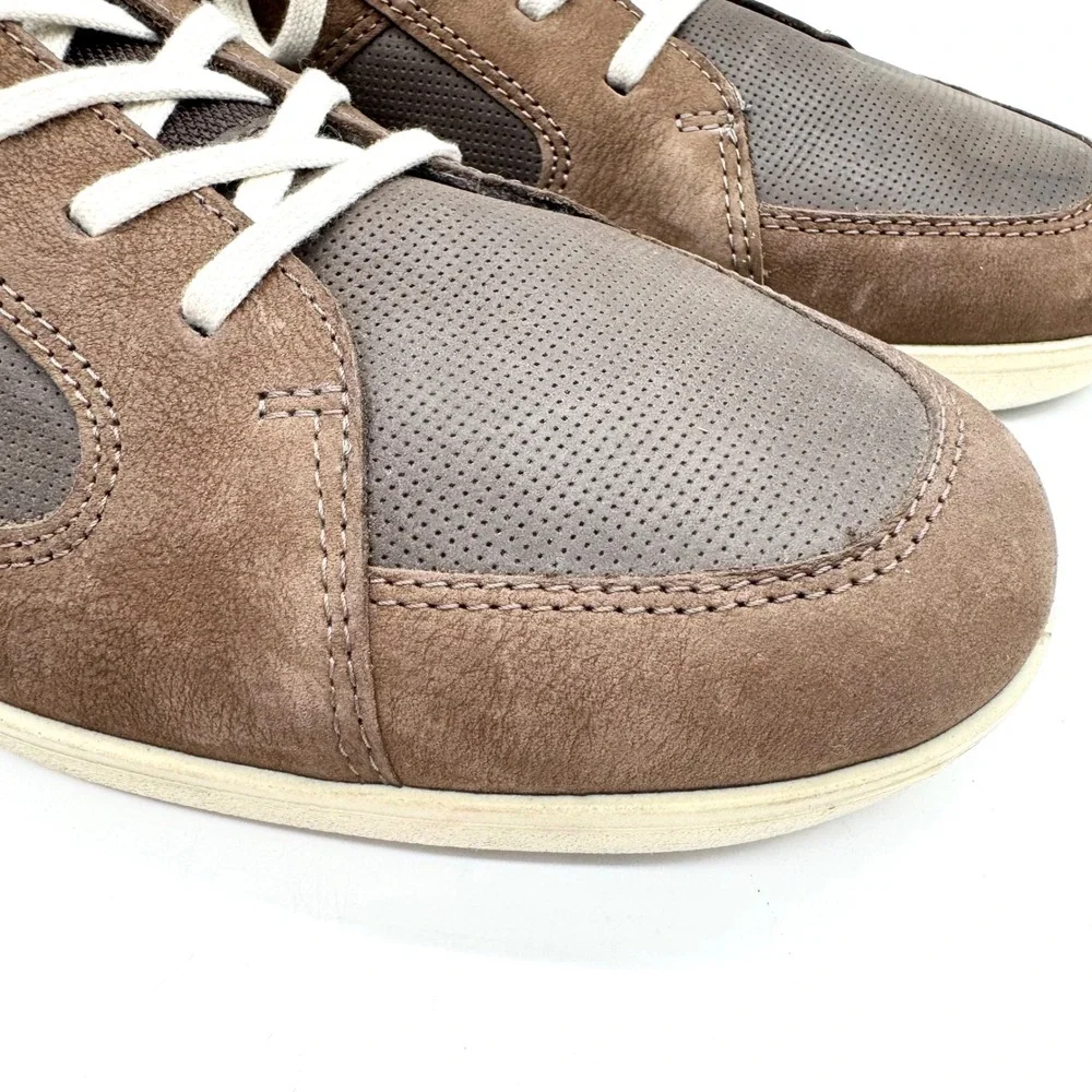 ECCO Enrico Retro Lace Up Oxford Shoe Brown Sz 47 Business Casual Comfort Office